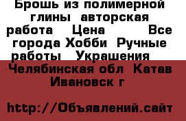 Брошь из полимерной глины, авторская работа. › Цена ­ 900 - Все города Хобби. Ручные работы » Украшения   . Челябинская обл.,Катав-Ивановск г.